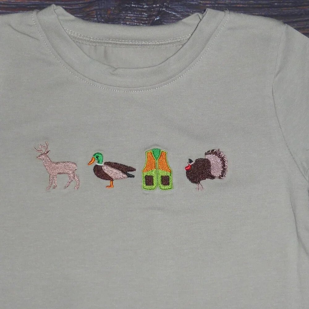 Boutique HUnting Boys Short Sleeve Shirt $ Shorts Outfit Set